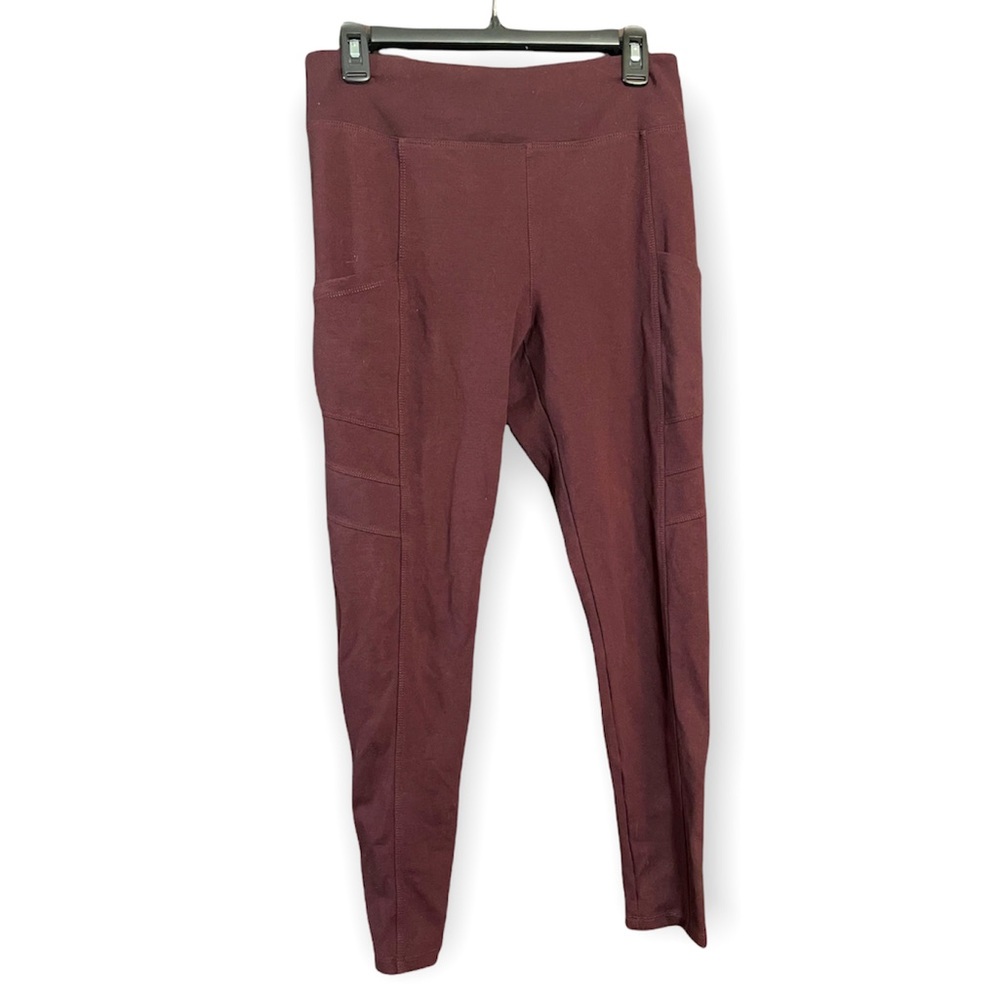 Vylette High Rise Pointe Leggings (Maroon)